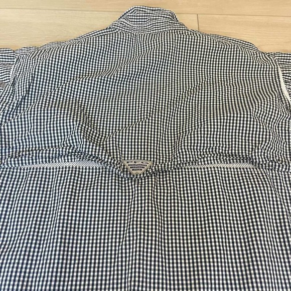 Columbia Sportswear Super Bonehead Fishing Shirt, Mens Large, Gingham Check - Picture 5 of 8